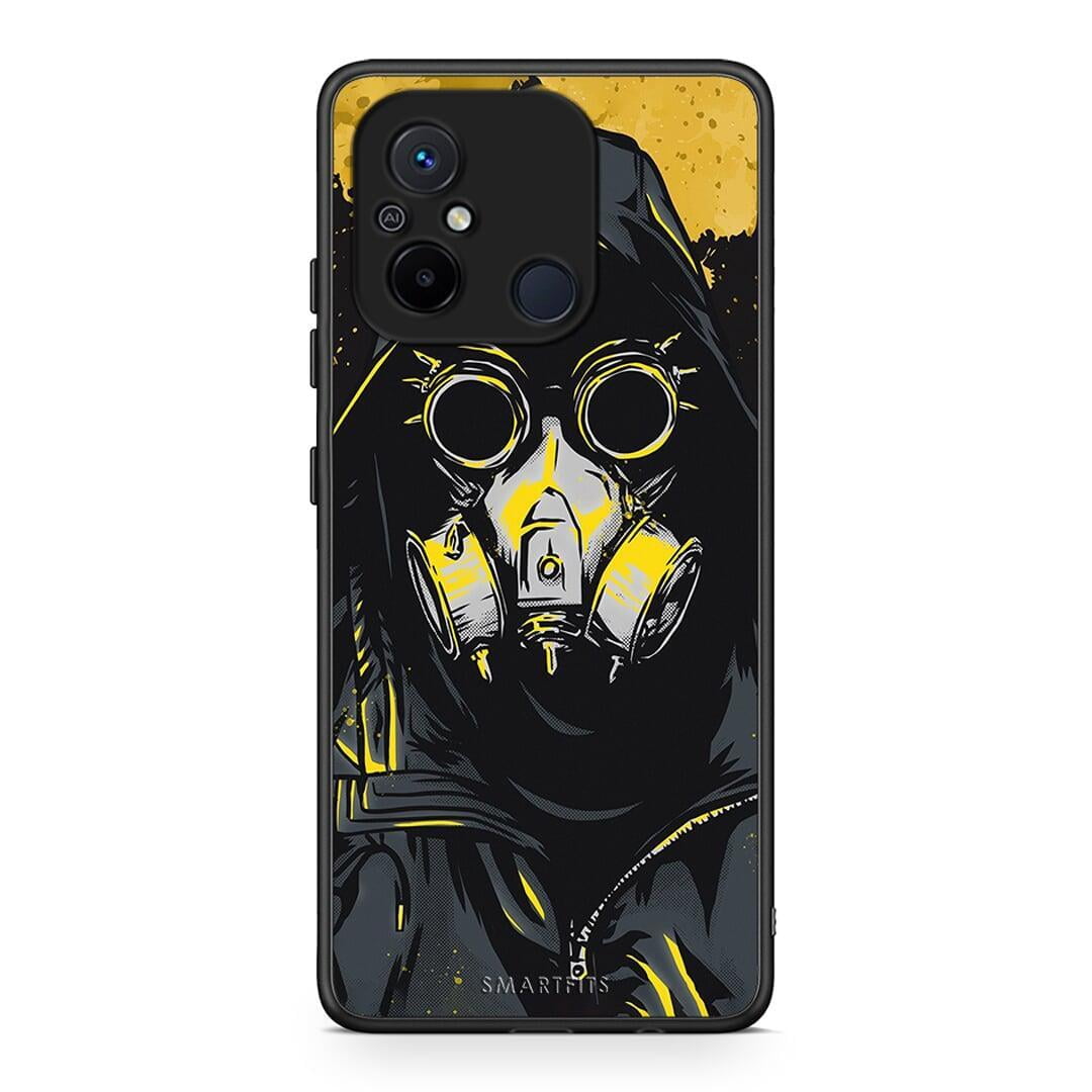 Θήκη Xiaomi Redmi 12C PopArt Mask από τη Smartfits με σχέδιο στο πίσω μέρος και μαύρο περίβλημα | Xiaomi Redmi 12C PopArt Mask Case with Colorful Back and Black Bezels