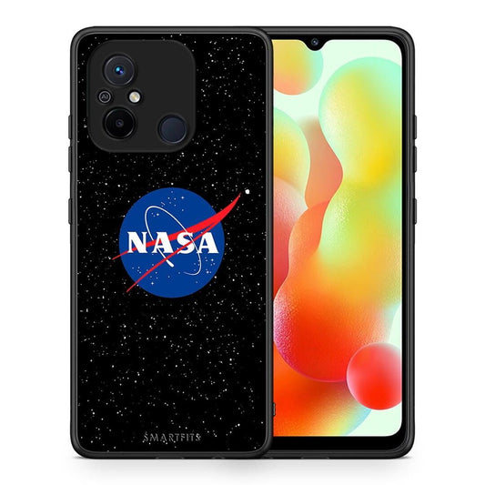 Θήκη Xiaomi Redmi 12C PopArt NASA από τη Smartfits με σχέδιο στο πίσω μέρος και μαύρο περίβλημα | Xiaomi Redmi 12C PopArt NASA Case with Colorful Back and Black Bezels