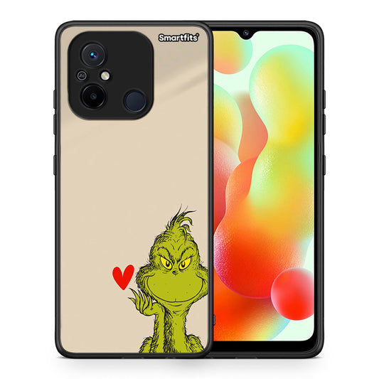 Θήκη Xiaomi Redmi 12C Xmas Grinch από τη Smartfits με σχέδιο στο πίσω μέρος και μαύρο περίβλημα | Xiaomi Redmi 12C Xmas Grinch Case with Colorful Back and Black Bezels