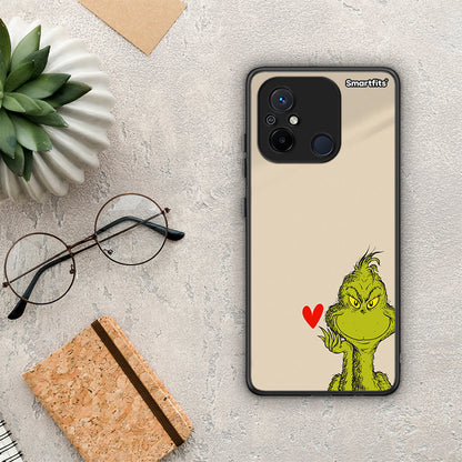 Θήκη Xiaomi Redmi 12C Xmas Grinch από τη Smartfits με σχέδιο στο πίσω μέρος και μαύρο περίβλημα | Xiaomi Redmi 12C Xmas Grinch Case with Colorful Back and Black Bezels