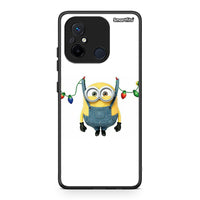 Thumbnail for Θήκη Xiaomi Redmi 12C Xmas Minion Lights από τη Smartfits με σχέδιο στο πίσω μέρος και μαύρο περίβλημα | Xiaomi Redmi 12C Xmas Minion Lights Case with Colorful Back and Black Bezels