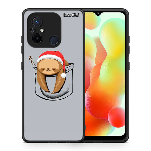Θήκη Xiaomi Redmi 12C Xmas Zzzz από τη Smartfits με σχέδιο στο πίσω μέρος και μαύρο περίβλημα | Xiaomi Redmi 12C Xmas Zzzz Case with Colorful Back and Black Bezels