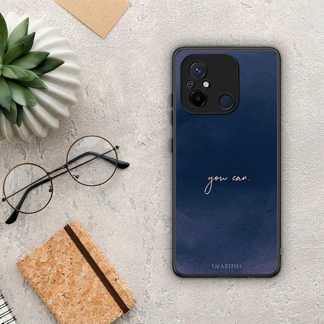 Θήκη Xiaomi Redmi 12C You Can από τη Smartfits με σχέδιο στο πίσω μέρος και μαύρο περίβλημα | Xiaomi Redmi 12C You Can Case with Colorful Back and Black Bezels