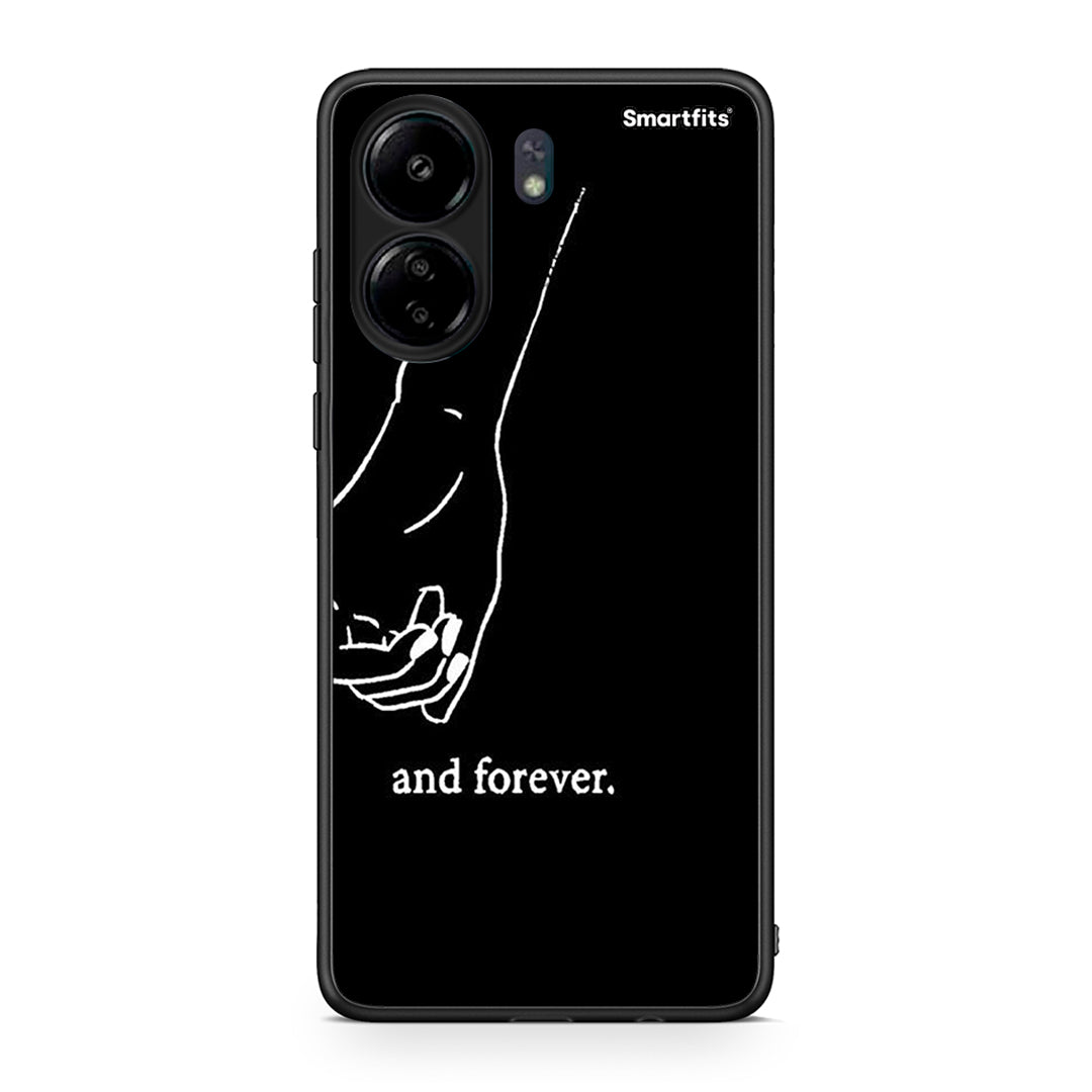 Xiaomi Redmi 13C Always & Forever 2 Θήκη Αγίου Βαλεντίνου από τη Smartfits με σχέδιο στο πίσω μέρος και μαύρο περίβλημα | Smartphone case with colorful back and black bezels by Smartfits