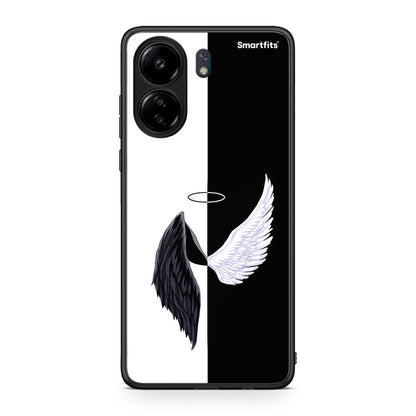 Xiaomi Redmi 13C Angels Demons θήκη από τη Smartfits με σχέδιο στο πίσω μέρος και μαύρο περίβλημα | Smartphone case with colorful back and black bezels by Smartfits