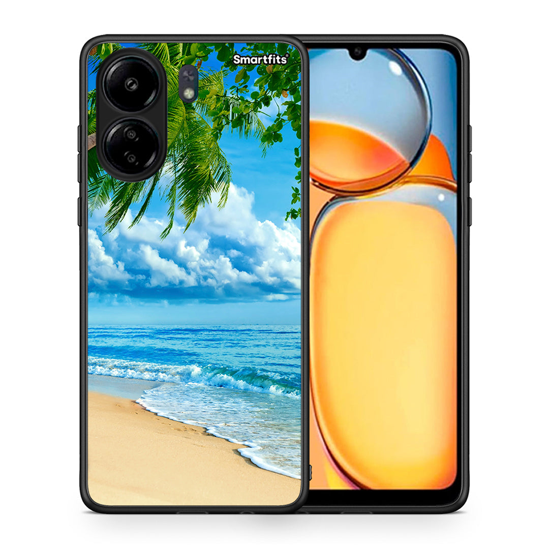 Θήκη Xiaomi Redmi 13C Beautiful Beach από τη Smartfits με σχέδιο στο πίσω μέρος και μαύρο περίβλημα | Xiaomi Redmi 13C Beautiful Beach case with colorful back and black bezels