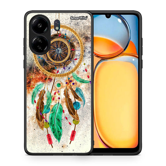 Θήκη Xiaomi Redmi 13C DreamCatcher Boho από τη Smartfits με σχέδιο στο πίσω μέρος και μαύρο περίβλημα | Xiaomi Redmi 13C DreamCatcher Boho case with colorful back and black bezels