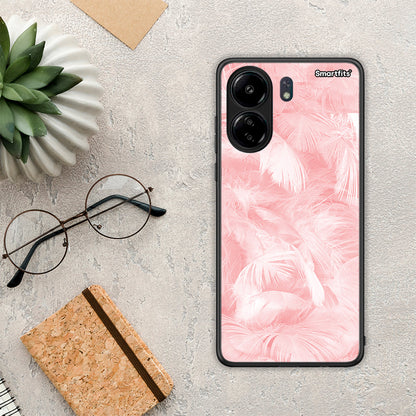 Boho Pink Feather - Xiaomi Redmi 13C θήκη