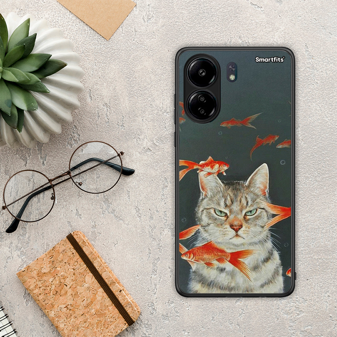 Cat Goldfish - Xiaomi Redmi 13C θήκη
