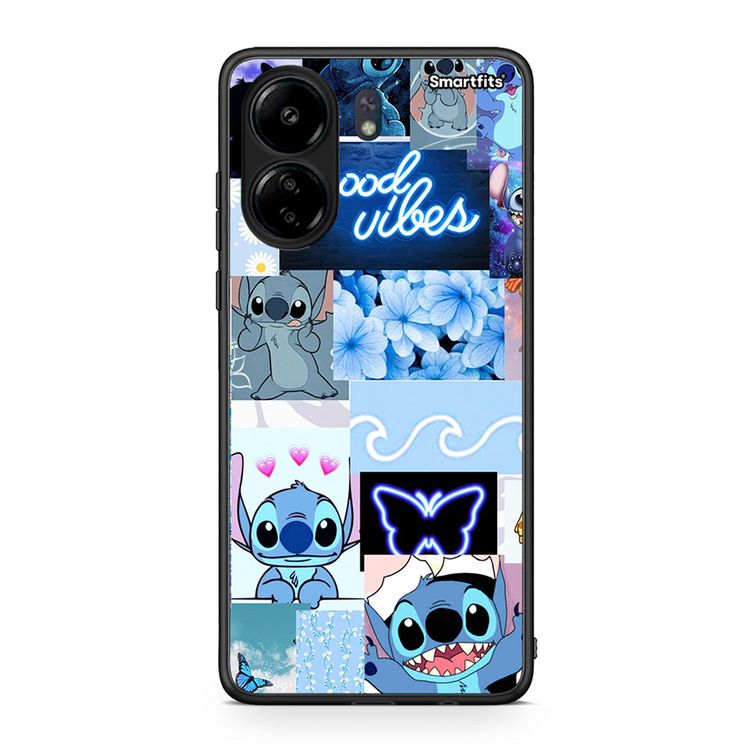 Xiaomi Redmi 13C Collage Good Vibes Θήκη Αγίου Βαλεντίνου από τη Smartfits με σχέδιο στο πίσω μέρος και μαύρο περίβλημα | Smartphone case with colorful back and black bezels by Smartfits