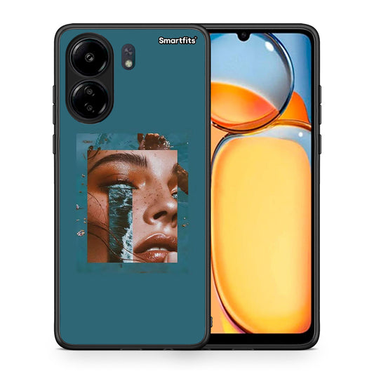 Θήκη Xiaomi Redmi 13C Cry An Ocean από τη Smartfits με σχέδιο στο πίσω μέρος και μαύρο περίβλημα | Xiaomi Redmi 13C Cry An Ocean case with colorful back and black bezels