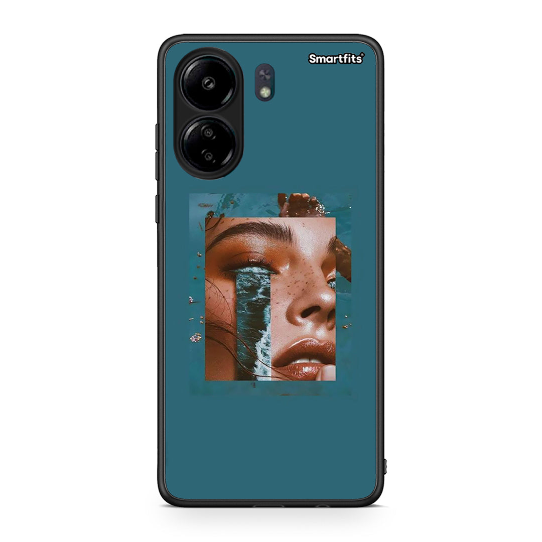 Xiaomi Redmi 13C Cry An Ocean θήκη από τη Smartfits με σχέδιο στο πίσω μέρος και μαύρο περίβλημα | Smartphone case with colorful back and black bezels by Smartfits
