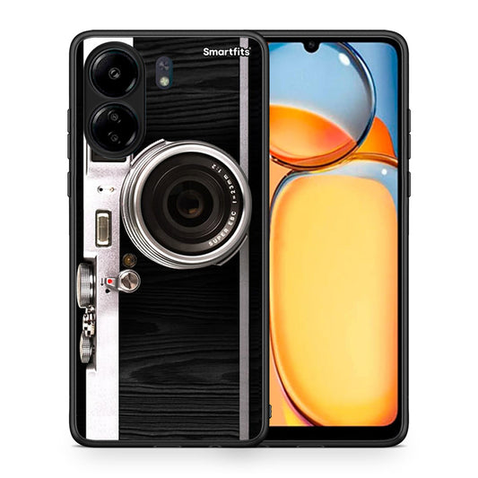 Θήκη Xiaomi Redmi 13C Emily In Paris από τη Smartfits με σχέδιο στο πίσω μέρος και μαύρο περίβλημα | Xiaomi Redmi 13C Emily In Paris case with colorful back and black bezels