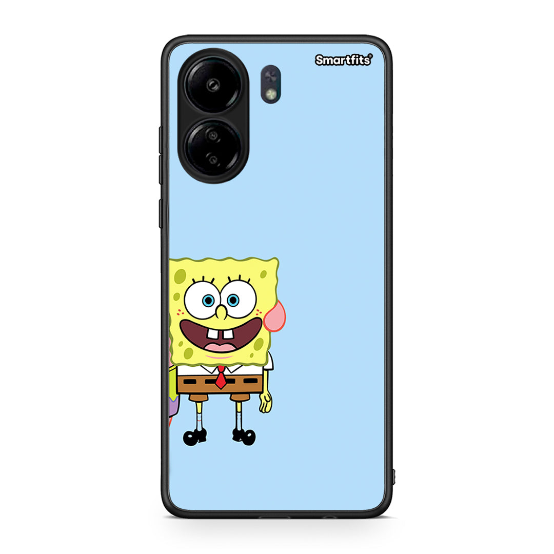 Xiaomi Redmi 13C Friends Bob θήκη από τη Smartfits με σχέδιο στο πίσω μέρος και μαύρο περίβλημα | Smartphone case with colorful back and black bezels by Smartfits