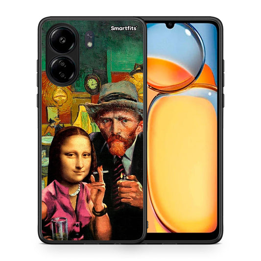 Θήκη Xiaomi Redmi 13C Funny Art από τη Smartfits με σχέδιο στο πίσω μέρος και μαύρο περίβλημα | Xiaomi Redmi 13C Funny Art case with colorful back and black bezels