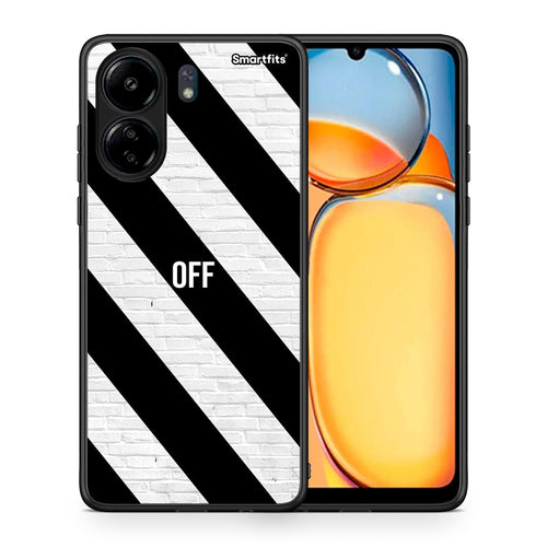 Θήκη Xiaomi Redmi 13C Get Off από τη Smartfits με σχέδιο στο πίσω μέρος και μαύρο περίβλημα | Xiaomi Redmi 13C Get Off case with colorful back and black bezels