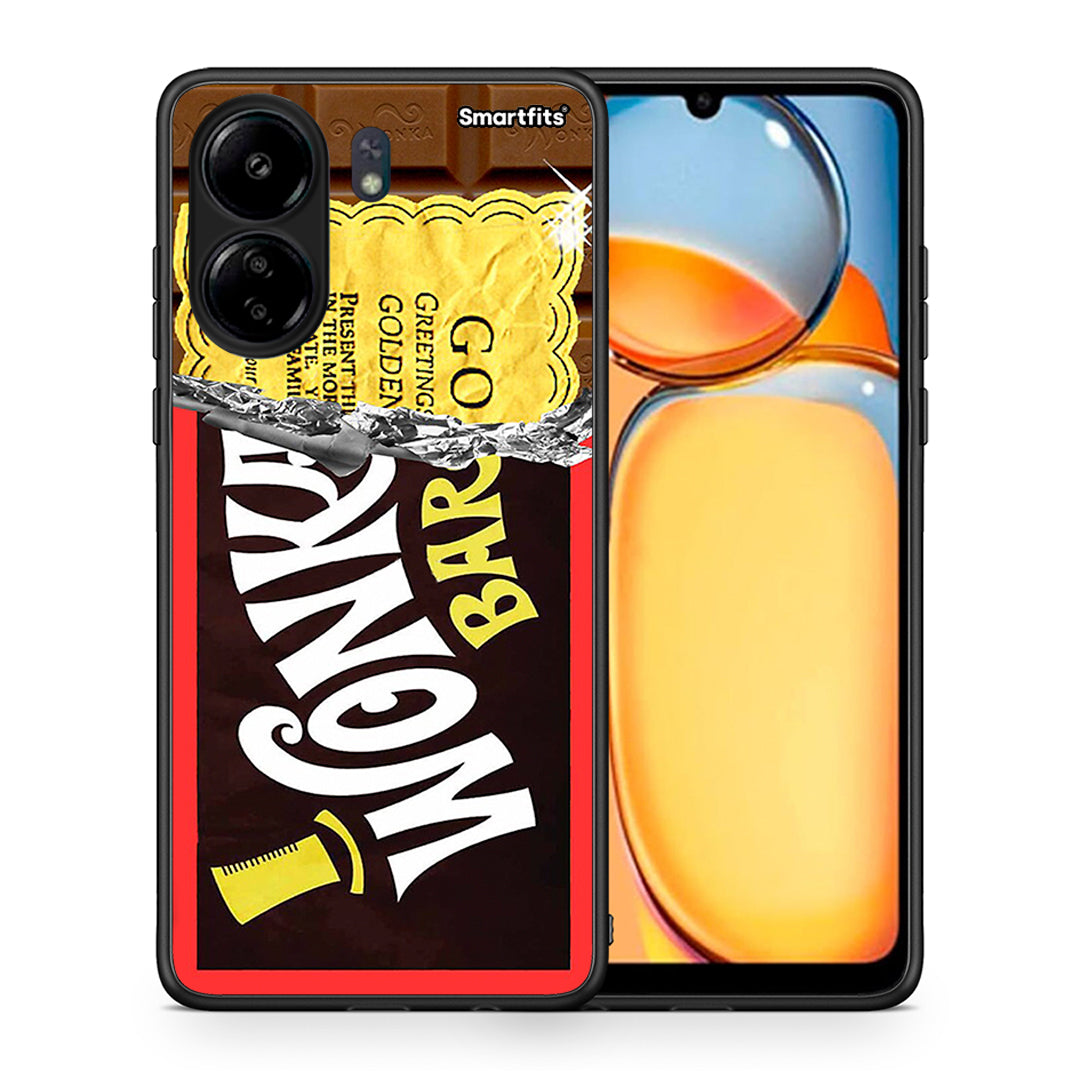 Θήκη Xiaomi Redmi 13C Golden Ticket από τη Smartfits με σχέδιο στο πίσω μέρος και μαύρο περίβλημα | Xiaomi Redmi 13C Golden Ticket case with colorful back and black bezels