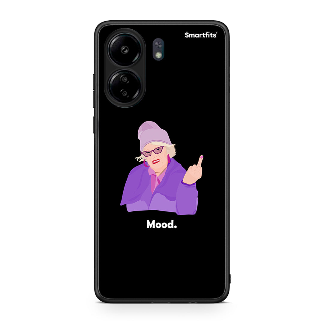 Xiaomi Redmi 13C Grandma Mood Black θήκη από τη Smartfits με σχέδιο στο πίσω μέρος και μαύρο περίβλημα | Smartphone case with colorful back and black bezels by Smartfits