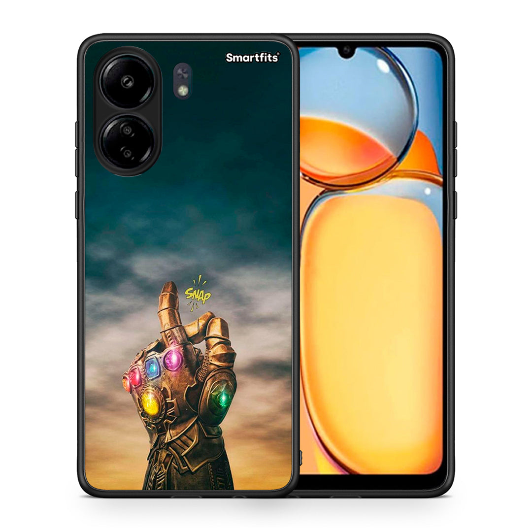 Θήκη Xiaomi Redmi 13C Infinity Snap από τη Smartfits με σχέδιο στο πίσω μέρος και μαύρο περίβλημα | Xiaomi Redmi 13C Infinity Snap case with colorful back and black bezels