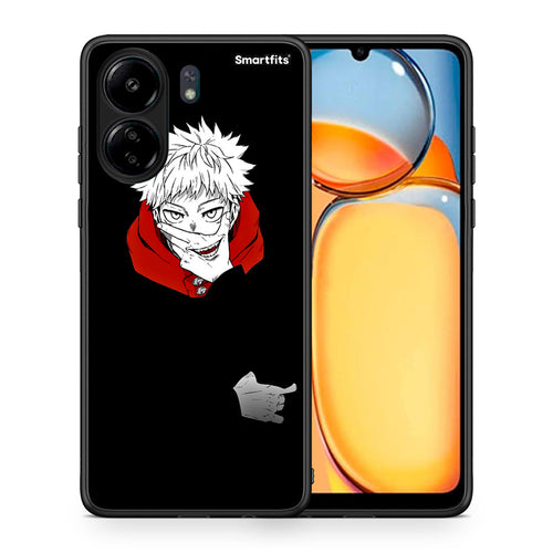 Θήκη Xiaomi Redmi 13C Itadori Anime από τη Smartfits με σχέδιο στο πίσω μέρος και μαύρο περίβλημα | Xiaomi Redmi 13C Itadori Anime case with colorful back and black bezels