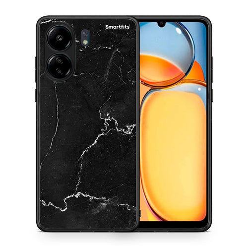 Θήκη Xiaomi Redmi 13C Marble Black από τη Smartfits με σχέδιο στο πίσω μέρος και μαύρο περίβλημα | Xiaomi Redmi 13C Marble Black case with colorful back and black bezels