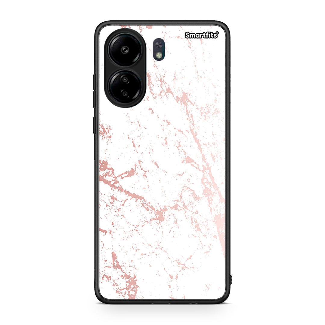 116 - Xiaomi Redmi 13C Pink Splash Marble case, cover, bumper