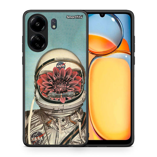Θήκη Xiaomi Redmi 13C Nasa Bloom από τη Smartfits με σχέδιο στο πίσω μέρος και μαύρο περίβλημα | Xiaomi Redmi 13C Nasa Bloom case with colorful back and black bezels