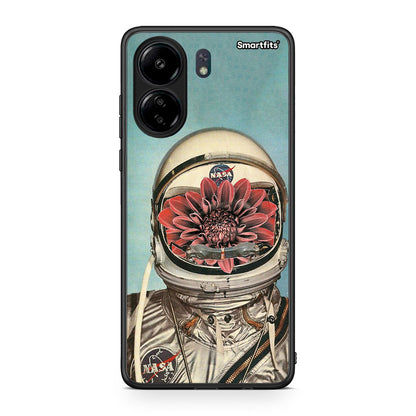 Xiaomi Redmi 13C Nasa Bloom θήκη από τη Smartfits με σχέδιο στο πίσω μέρος και μαύρο περίβλημα | Smartphone case with colorful back and black bezels by Smartfits