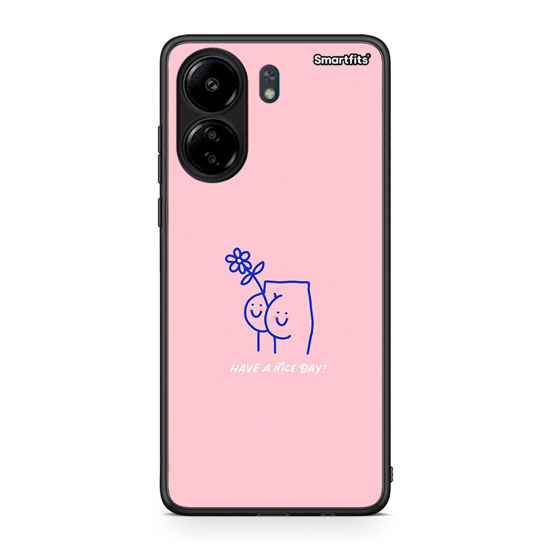Xiaomi Redmi 13C Nice Day θήκη από τη Smartfits με σχέδιο στο πίσω μέρος και μαύρο περίβλημα | Smartphone case with colorful back and black bezels by Smartfits