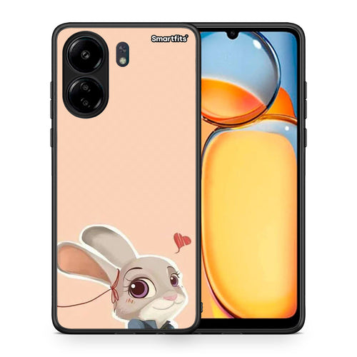 Θήκη Xiaomi Redmi 13C Nick Wilde And Judy Hopps Love 2 από τη Smartfits με σχέδιο στο πίσω μέρος και μαύρο περίβλημα | Xiaomi Redmi 13C Nick Wilde And Judy Hopps Love 2 case with colorful back and black bezels