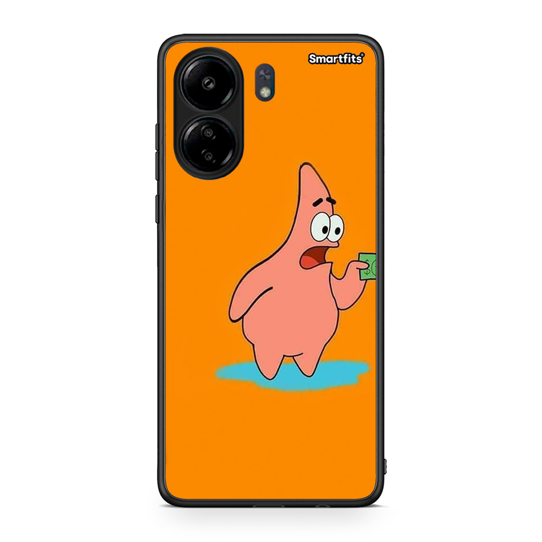 Xiaomi Redmi 13C No Money 1 Θήκη Αγίου Βαλεντίνου από τη Smartfits με σχέδιο στο πίσω μέρος και μαύρο περίβλημα | Smartphone case with colorful back and black bezels by Smartfits
