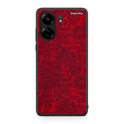 Xiaomi Redmi 13C Paisley Cashmere θήκη από τη Smartfits με σχέδιο στο πίσω μέρος και μαύρο περίβλημα | Smartphone case with colorful back and black bezels by Smartfits