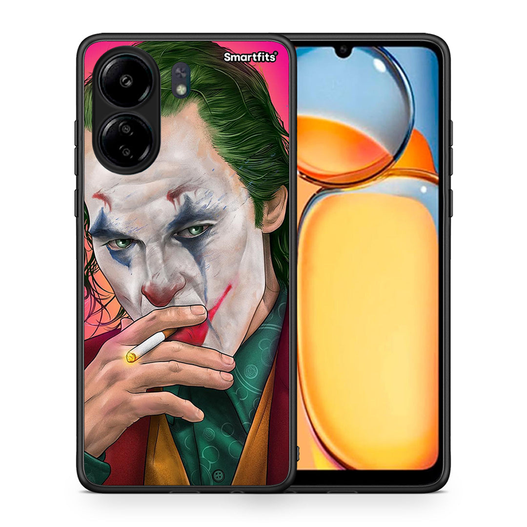 Θήκη Xiaomi Redmi 13C JokesOnU PopArt από τη Smartfits με σχέδιο στο πίσω μέρος και μαύρο περίβλημα | Xiaomi Redmi 13C JokesOnU PopArt case with colorful back and black bezels