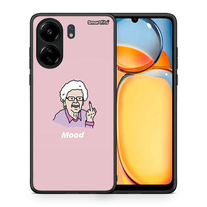 Θήκη Xiaomi Redmi 13C Mood PopArt από τη Smartfits με σχέδιο στο πίσω μέρος και μαύρο περίβλημα | Xiaomi Redmi 13C Mood PopArt case with colorful back and black bezels