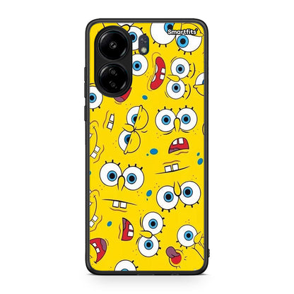 4 - Xiaomi Redmi 13C Sponge PopArt case, cover, bumper