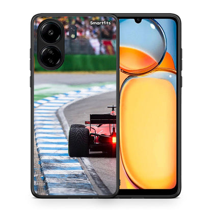 Θήκη Xiaomi Redmi 13C Racing Vibes από τη Smartfits με σχέδιο στο πίσω μέρος και μαύρο περίβλημα | Xiaomi Redmi 13C Racing Vibes case with colorful back and black bezels
