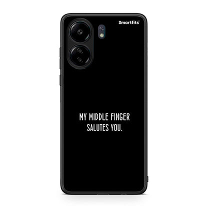 Xiaomi Redmi 13C Salute θήκη από τη Smartfits με σχέδιο στο πίσω μέρος και μαύρο περίβλημα | Smartphone case with colorful back and black bezels by Smartfits