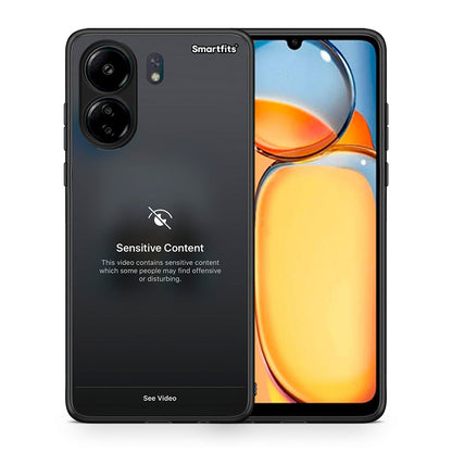 Θήκη Xiaomi Redmi 13C Sensitive Content από τη Smartfits με σχέδιο στο πίσω μέρος και μαύρο περίβλημα | Xiaomi Redmi 13C Sensitive Content case with colorful back and black bezels