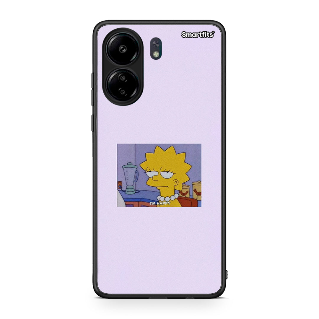 Xiaomi Redmi 13C So Happy θήκη από τη Smartfits με σχέδιο στο πίσω μέρος και μαύρο περίβλημα | Smartphone case with colorful back and black bezels by Smartfits