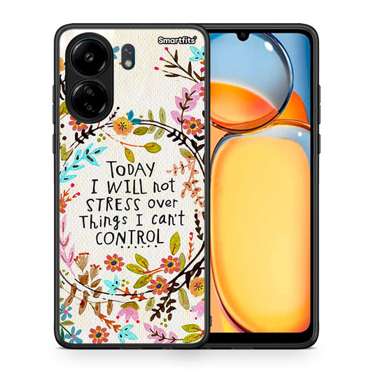 Θήκη Xiaomi Redmi 13C Stress Over από τη Smartfits με σχέδιο στο πίσω μέρος και μαύρο περίβλημα | Xiaomi Redmi 13C Stress Over case with colorful back and black bezels