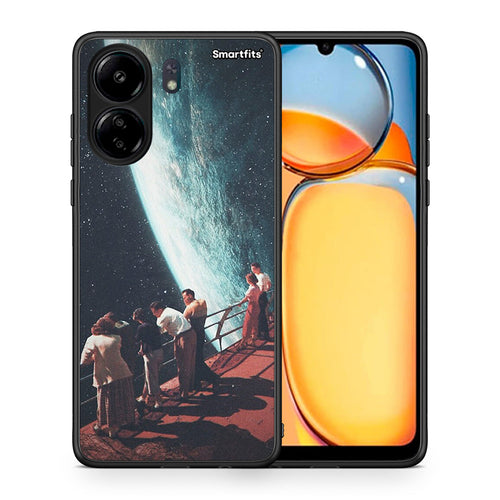 Θήκη Xiaomi Redmi 13C Surreal View από τη Smartfits με σχέδιο στο πίσω μέρος και μαύρο περίβλημα | Xiaomi Redmi 13C Surreal View case with colorful back and black bezels