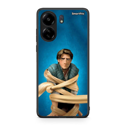Xiaomi Redmi 13C Tangled 1 Θήκη Αγίου Βαλεντίνου από τη Smartfits με σχέδιο στο πίσω μέρος και μαύρο περίβλημα | Smartphone case with colorful back and black bezels by Smartfits
