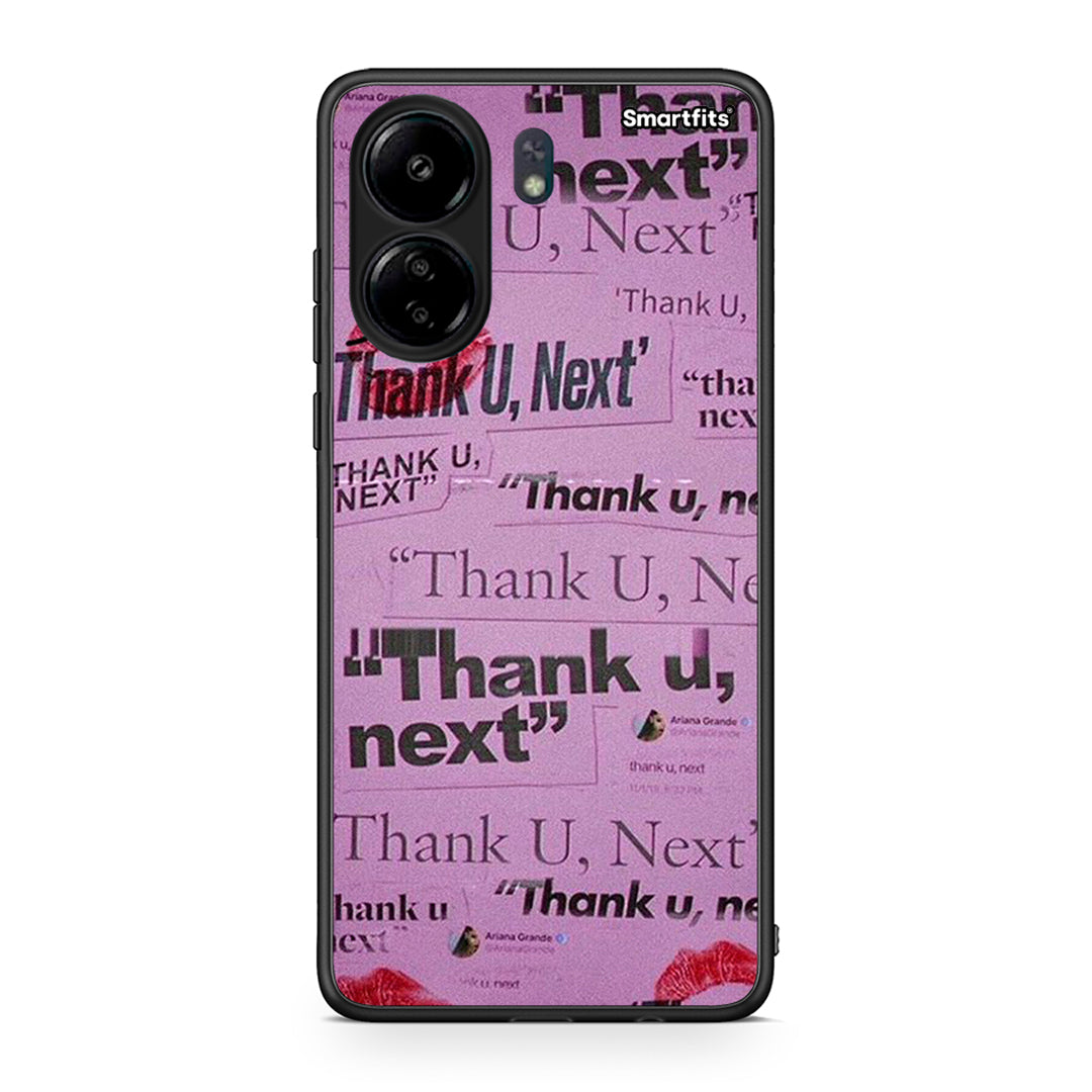 Xiaomi Redmi 13C Thank You Next Θήκη Αγίου Βαλεντίνου από τη Smartfits με σχέδιο στο πίσω μέρος και μαύρο περίβλημα | Smartphone case with colorful back and black bezels by Smartfits