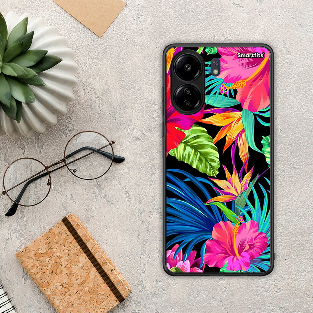 Tropical Flowers - Xiaomi Redmi 13C θήκη