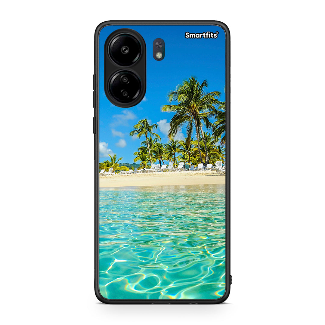 Xiaomi Redmi 13C Tropical Vibes Θήκη από τη Smartfits με σχέδιο στο πίσω μέρος και μαύρο περίβλημα | Smartphone case with colorful back and black bezels by Smartfits