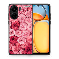 Thumbnail for Θήκη Xiaomi Redmi 13C RoseGarden Valentine από τη Smartfits με σχέδιο στο πίσω μέρος και μαύρο περίβλημα | Xiaomi Redmi 13C RoseGarden Valentine case with colorful back and black bezels