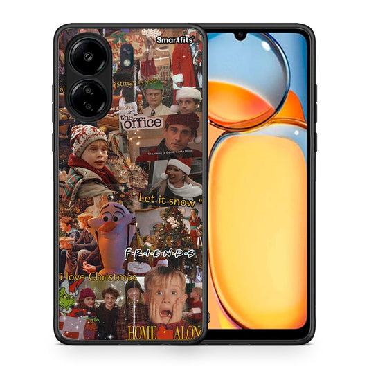 Θήκη Xiaomi Redmi 13C Xmas Wishes από τη Smartfits με σχέδιο στο πίσω μέρος και μαύρο περίβλημα | Xiaomi Redmi 13C Xmas Wishes case with colorful back and black bezels