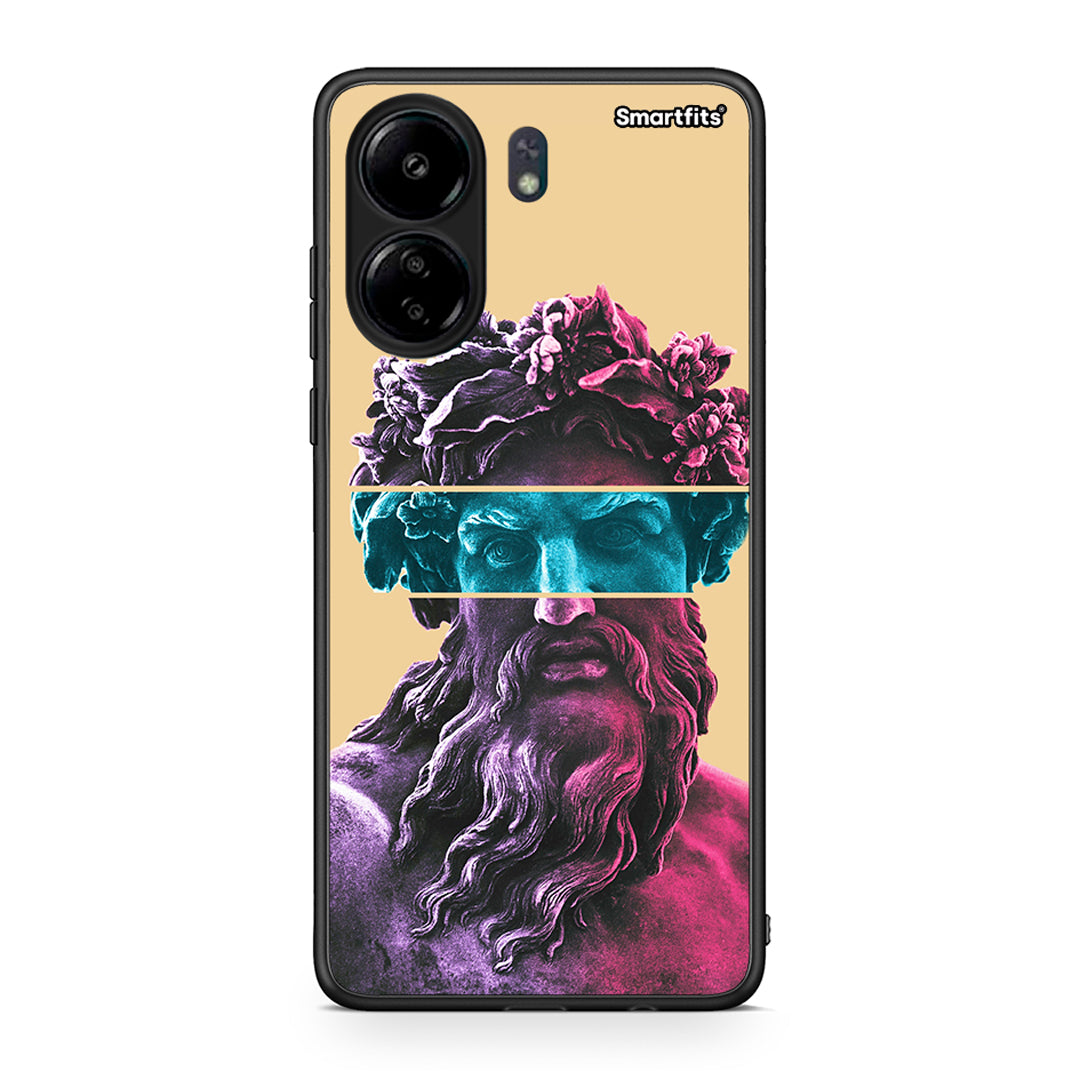 Xiaomi Redmi 13C Zeus Art Θήκη Αγίου Βαλεντίνου από τη Smartfits με σχέδιο στο πίσω μέρος και μαύρο περίβλημα | Smartphone case with colorful back and black bezels by Smartfits