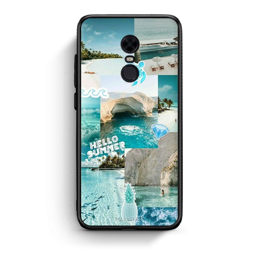 Xiaomi Redmi 5 Plus Aesthetic Summer Θήκη από τη Smartfits με σχέδιο στο πίσω μέρος και μαύρο περίβλημα | Smartphone case with colorful back and black bezels by Smartfits