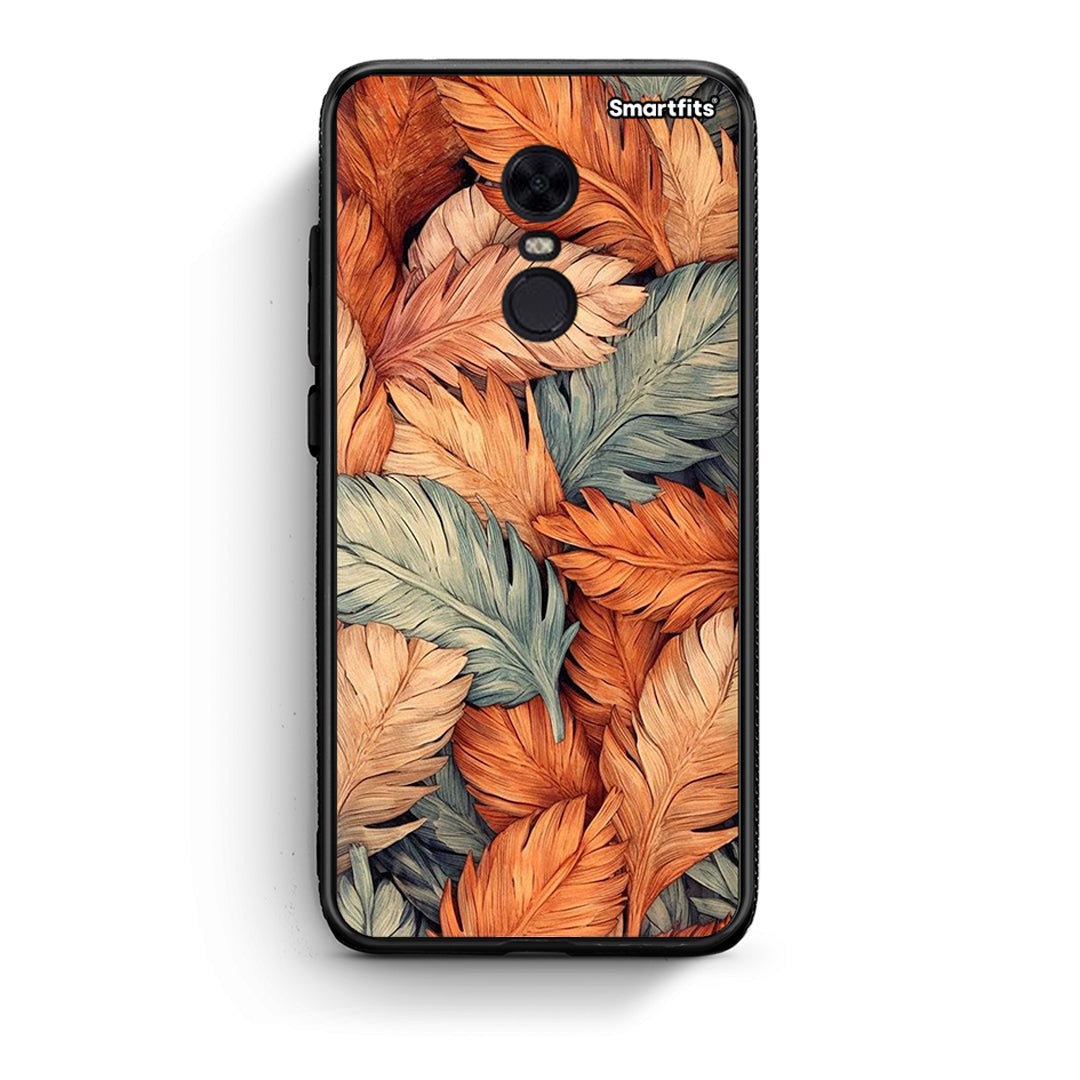 Xiaomi Redmi 5 Plus Autumn Leaves Θήκη από τη Smartfits με σχέδιο στο πίσω μέρος και μαύρο περίβλημα | Smartphone case with colorful back and black bezels by Smartfits